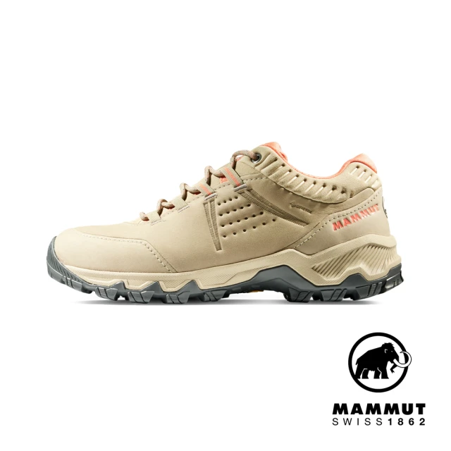 【Mammut 長毛象】Nova IV Low GTX Women GORE-TEX低筒皮革登山鞋 女款 野生棕/櫻花鮭粉 #3030-04720