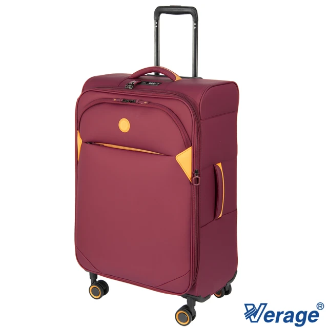 【Verage 維麗杰】24吋輕量劍橋系列布面旅行箱/行李箱/布箱/布面行李箱/布面箱(波爾多紅)