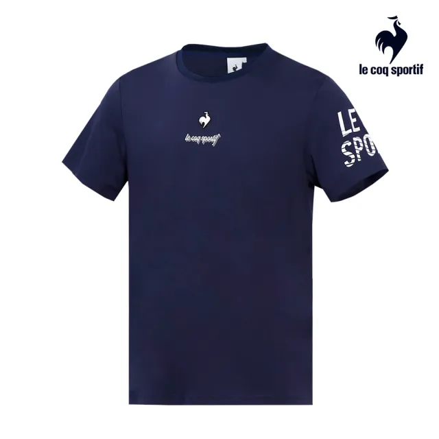 【LE COQ SPORTIF 公雞】S.Cafe環保科技咖啡紗運動Training短袖T恤 中性-4色-LWR23601