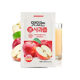 即期品【Htfarm】美味純粹蘋果汁100ml(韓國進口100%純蘋果汁萃取而成每日一包輕鬆好健康)