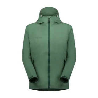 【Mammut 長毛象官方直營】Hiking WB Hooded Jacket AF 健行防風連帽外套 男款 深玉石綠 #1012-00391