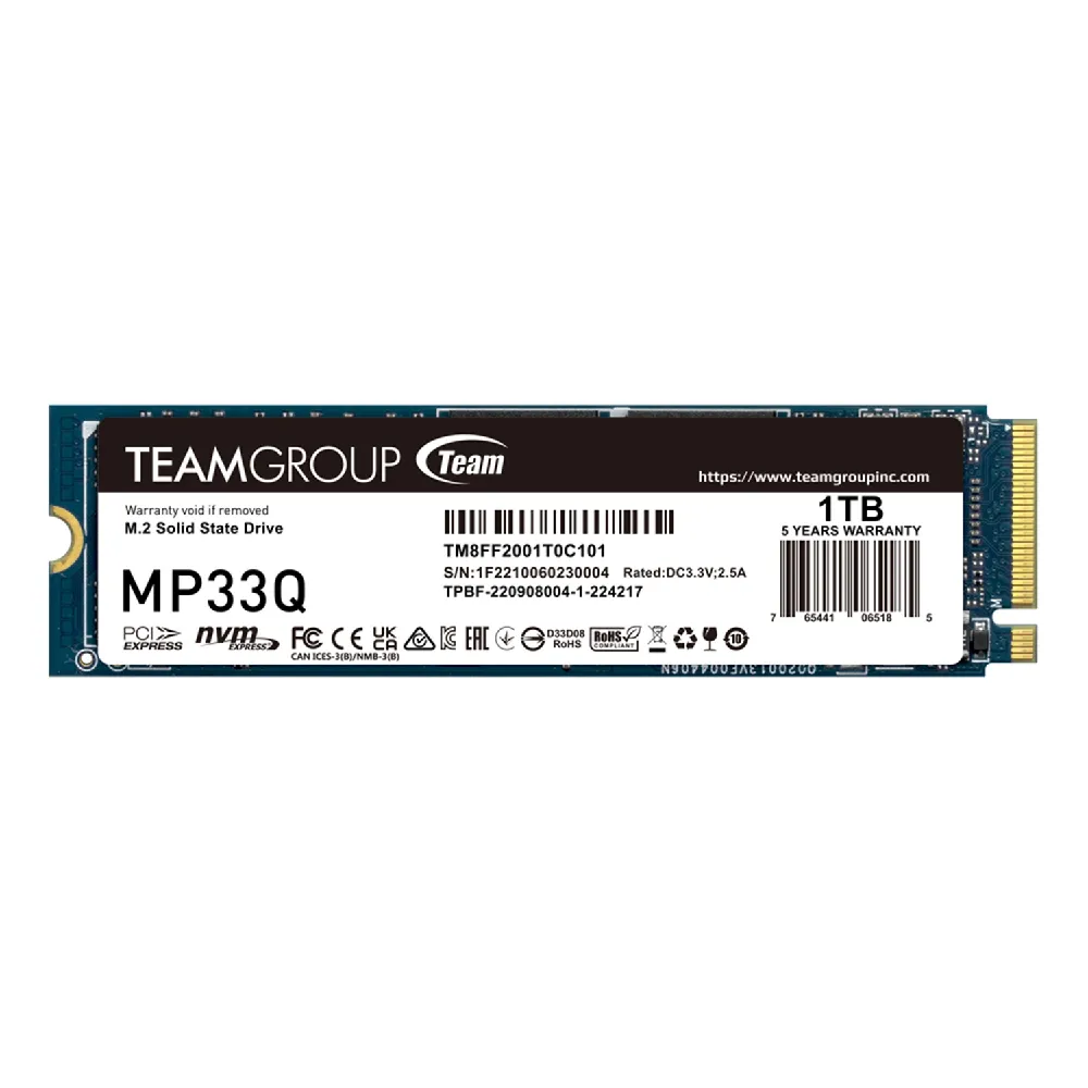 【Team 十銓】MP33Q 1TB M.2 PCIe 固態硬碟