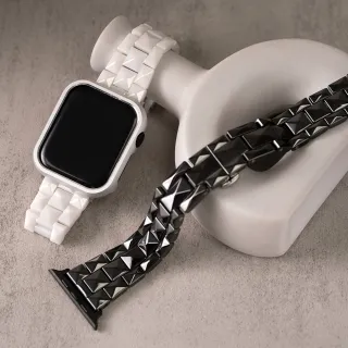 【蘋果派對 Apple Party】立體金字塔陶瓷錶帶 Apple watch 38/40/41/42/44/45/49Ultra 錶帶