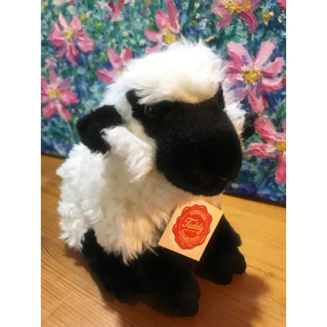 【HERMANN TEDDY】德國赫爾曼泰迪熊可愛黑白綿羊(德國製綿羊好運吉祥動物)
