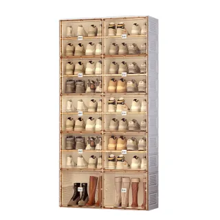 【hoi! 好好生活】ANTBOX 螞蟻盒子免安裝折疊式鞋櫃18格底層可放靴(收納盒 收納箱 收納櫃)