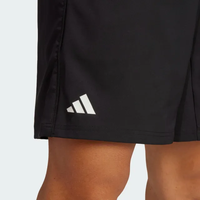 【adidas 愛迪達】短褲 男款 運動褲 TS SHORT 黑 HR8725