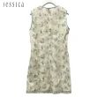【JESSICA】氣質花卉刺繡蕾絲圓領無袖洋裝23327H