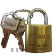 【YESON】鑰匙鎖台灣製造不需記號碼任何行李箱旅行袋(萬用鎖鑰匙鎖堅固銅製不易破壞安全百分簡易)