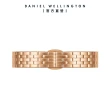 【Daniel Wellington】DW 手錶 Quadro Melrose Lumine 20X26 星辰貝母盤珠寶式錶鏈-白錶盤(DW00100620)