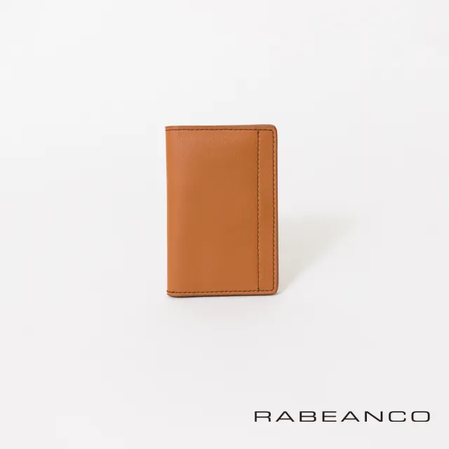 【RABEANCO】中性簡約名片夾/真皮名片夾(深駝/黑)