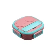 【YUNMI】304不鏽鋼分格保溫飯盒 可加熱手提便當盒 卡扣式密封保鮮盒 兒童便攜午餐盒(550ml)