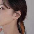 【MISS KOREA】韓國設計優雅貓眼石水鑽蝴蝶造型耳環(貓眼石耳環 水鑽耳環 蝴蝶耳環)