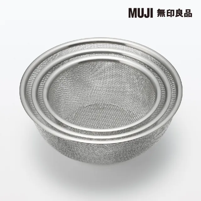 【MUJI 無印良品】不鏽鋼網籃/L/附網腳