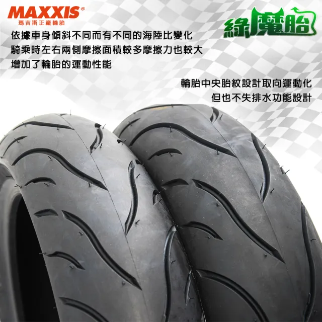 【MAXXIS 瑪吉斯】MA-G1 速克達專用 綠魔胎-12吋(110-70-12 47L 路王三代)