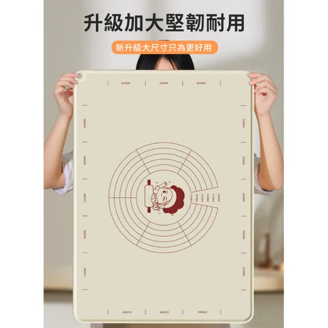 【ANTIAN】5mm加厚矽膠揉麵墊 食品級和麵墊子 不粘桿麵墊 包餃子點心烘焙墊