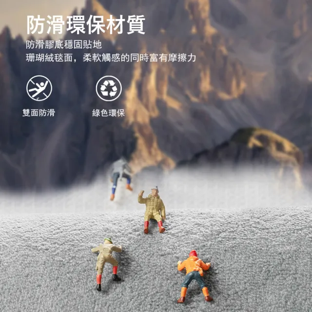 【Kyhome】記憶棉浴室吸水地墊 玄關地墊 防滑腳墊 廚房/軟地墊(40x60cm)