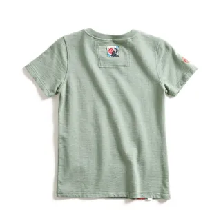 【EDWIN】江戶勝 女裝 忍者系列 伊賀忍者印花短袖T恤(灰綠色)