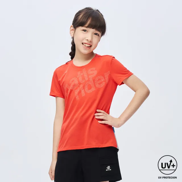 【BATIS 巴帝斯】戶外騎行機能短T - 女童 - 三色(吸濕排汗、抗UV)