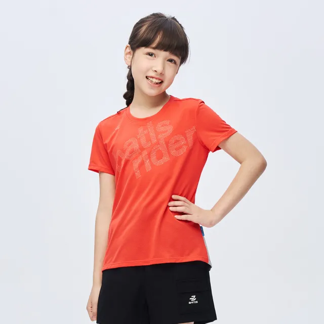 【BATIS 巴帝斯】戶外騎行機能短T - 女童 - 三色(吸濕排汗、抗UV)