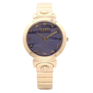 【VERSUS】VERSUS VERSACE凡賽斯精品美感女性優質腕錶-金+灰藍-VSPEO0619