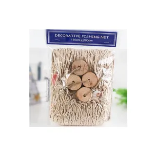 【北熊の天空】帶貝殼浮子款 海洋風 漁網裝飾 背景牆 拍攝背景 牆面裝飾 手工編織牆飾(牆面裝飾 裝飾網繩)