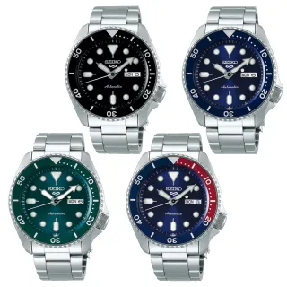 【SEIKO 精工】5 Sports系列 SKX款 水鬼 潛水機械腕錶 聖誕節 禮物 送禮(四款可選)