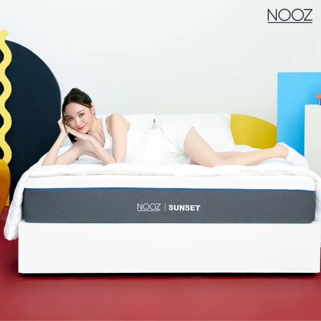 【Lunio】NoozSunset標準雙人5尺乳膠竹炭床墊(英國工藝舒緩腰酸
