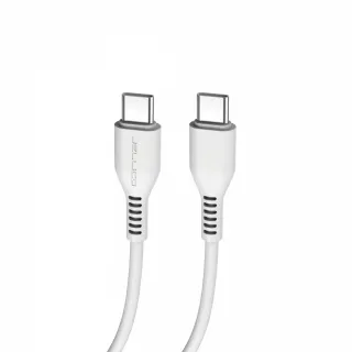 【Jellico】3.1A快充Type-C To Type-C充電傳輸線 1M 白(JEC-KDS30-WTCC)