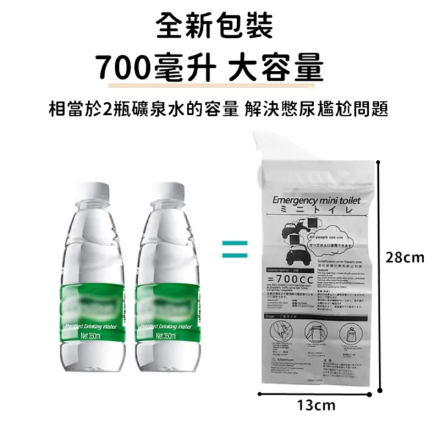 【Life365】10入 升級款 尿袋 臨時尿袋 車用尿袋 嘔吐袋 應急尿袋 隨身尿袋 外出尿袋(RS1438)