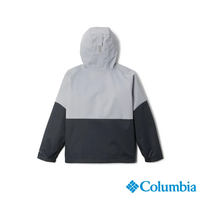 【Columbia 哥倫比亞】男童款-Hikebound™ Omni-Tech防水外套-灰色(URR24360BK)
