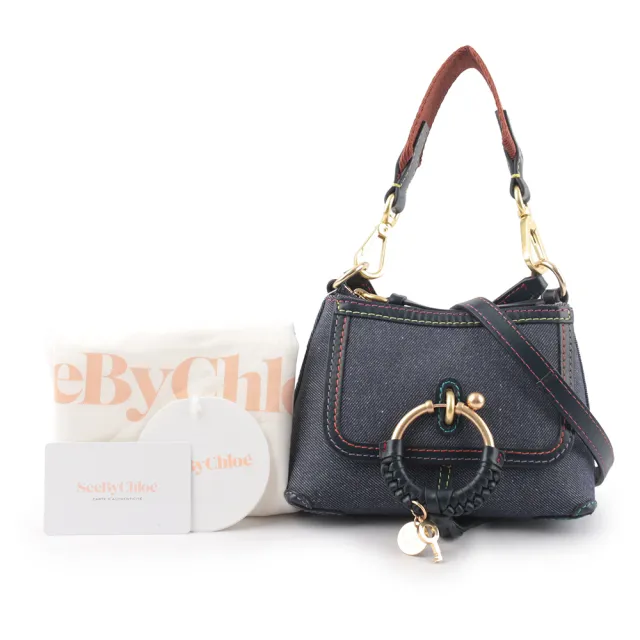 【See by Chloe’】JOAN MINI 牛仔布肩背/斜背包(單寧藍)