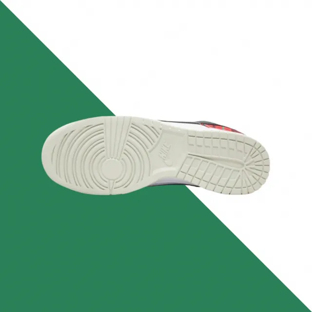 【NIKE 耐吉】休閒鞋 Nike Dunk Low Retro PRM 聖誕樹 深綠 紅白綠 格紋 男鞋 DV0827-100