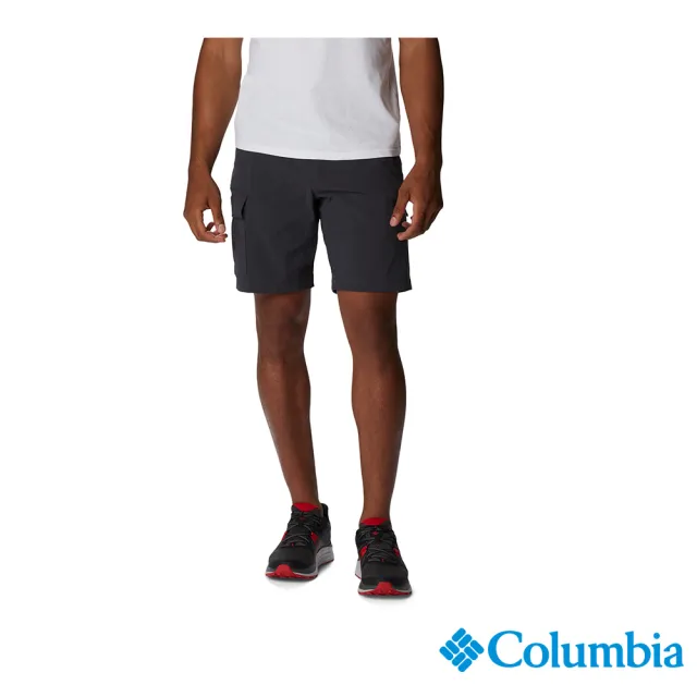 【Columbia 哥倫比亞 官方旗艦】男款-Newton Ridge™超防潑短褲-黑色(UAE89660BK / 2023春夏)