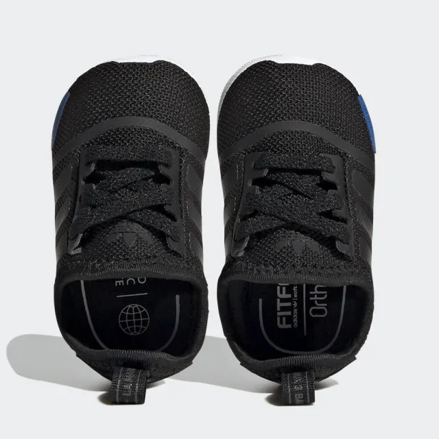 【adidas 愛迪達】NMD Crib 小童 學步鞋 運動 休閒 經典 Originals 彈性鞋帶 舒適 黑(HQ6116)
