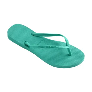 【havaianas 哈瓦仕】拖鞋 女鞋 夾腳拖 細帶 Slim 綠 4000030-1829W(哈瓦士)