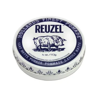 【REUZEL】荷蘭REUZEL白豬超強水性無光澤髮蠟113g(蓬鬆休閒油頭)