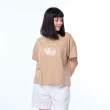 【JEEP】女裝 野營圖騰印花短袖T恤(淺卡其)