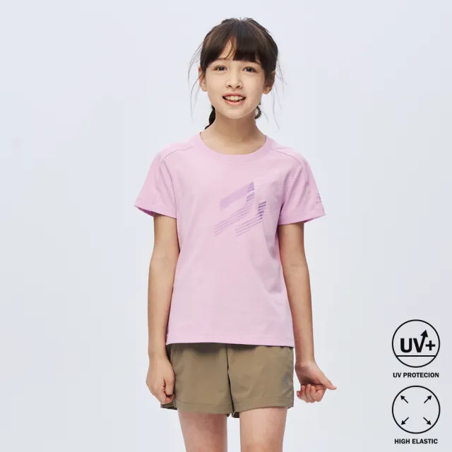【BATIS 巴帝斯】速乾透氣運動短T - 女童 - 兩色(吸濕排汗、抗UV)