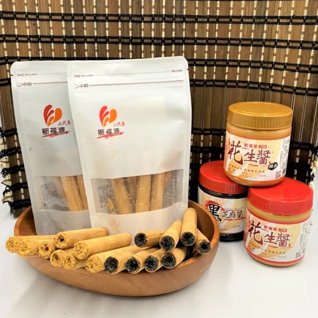 【新福源】手工蛋捲系列-花生醬/黑芝麻150g(任選2包)