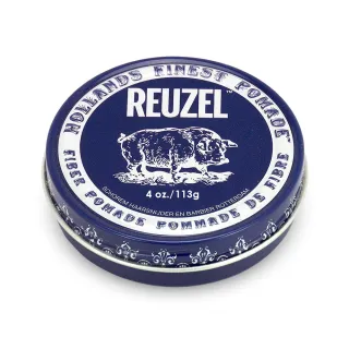 【REUZEL】荷蘭REUZEL深藍豬強力纖維級水性髮泥 113g(創造各種角度的髮流)