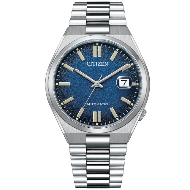 【CITIZEN 星辰】經典紳士時尚自動上鍊機械錶-40mm/海洋藍 母親節 禮物(NJ0151-88L)