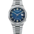 【CITIZEN 星辰】經典紳士時尚自動上鍊機械錶-40mm/海洋藍 畢業 禮物(NJ0151-88L)