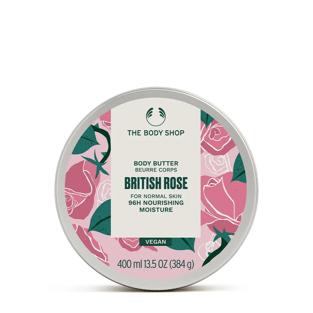 【THE BODY SHOP 美體小舖】英皇玫瑰嫩膚身體滋養霜(400ML/身體乳/身體保養)