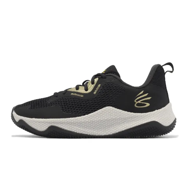 【UNDER ARMOUR】籃球鞋 Curry HOVR Splash 3 AP 男鞋 黑 金 低筒 緩震 子系列 UA(3026275001)