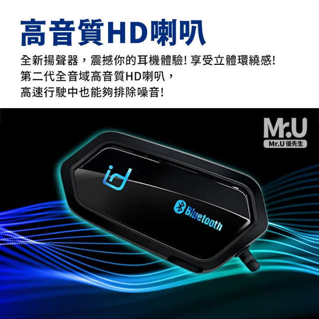 【Senho 森活科技】MOTO A2 Plus 機車安全帽 藍牙耳機(安全帽耳機 機車藍牙耳機)