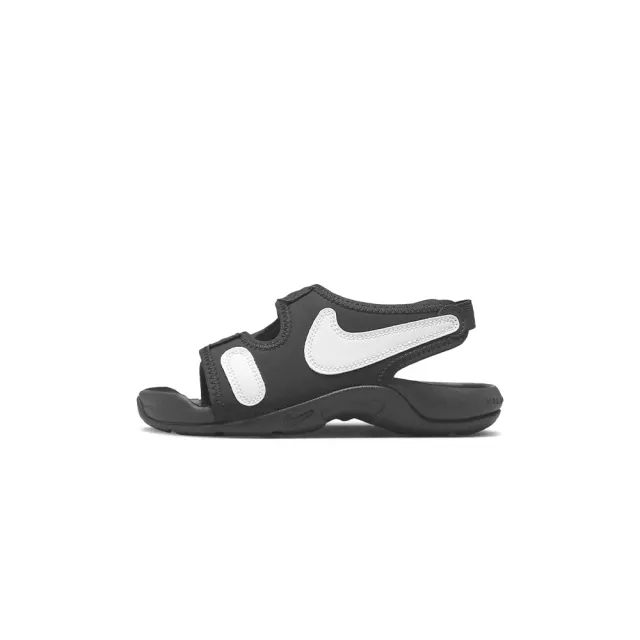 【NIKE 耐吉】Sunray Adjust 6 PS 童鞋 中童 黑白色 舒適 魔鬼沾 休閒 涼鞋 DX5545-002