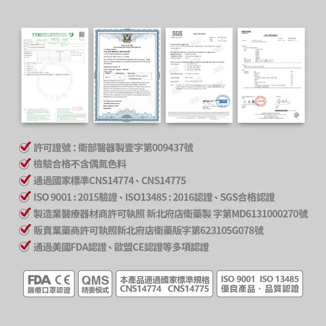 【華淨醫材】N95立體型醫療口罩-黑(成人 醫用口罩 20入/盒)