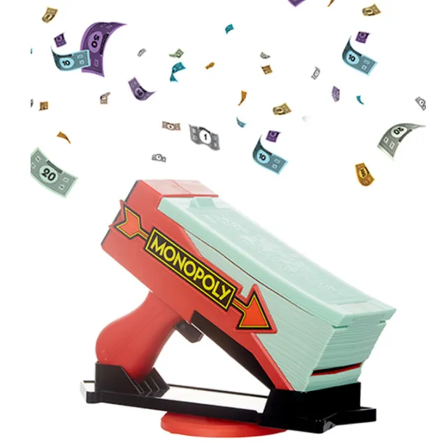 【Hasbro Gaming 孩之寶桌遊】桌遊 地產大亨 瘋狂鈔票版 噴鈔機(HE3037)