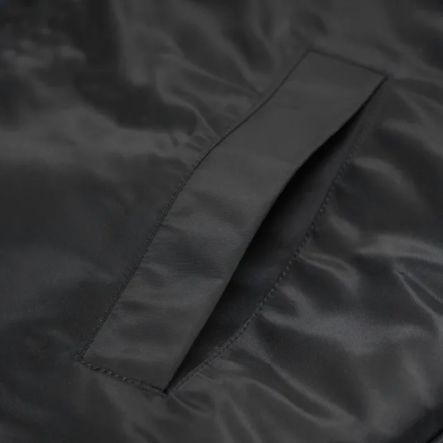 【5th STREET】男裝 立體袋假兩件式外套(黑色)