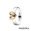 【Pandora 官方直營】靈動之心雙色戒指